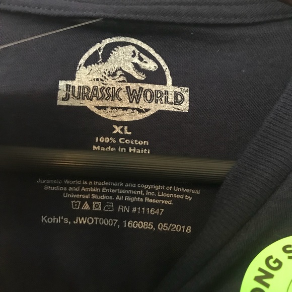 Jurassic World Boys Raptor Long Sleeve Blue Tee - Picture 6 of 6